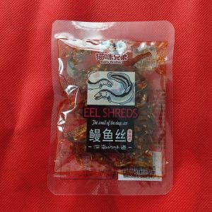 ขนมนำเข้าจากจีน - ของว่าง Eel Shreds (ปลาไหลเส้น) รสเผ็ด/เค็มอ่อนๆ