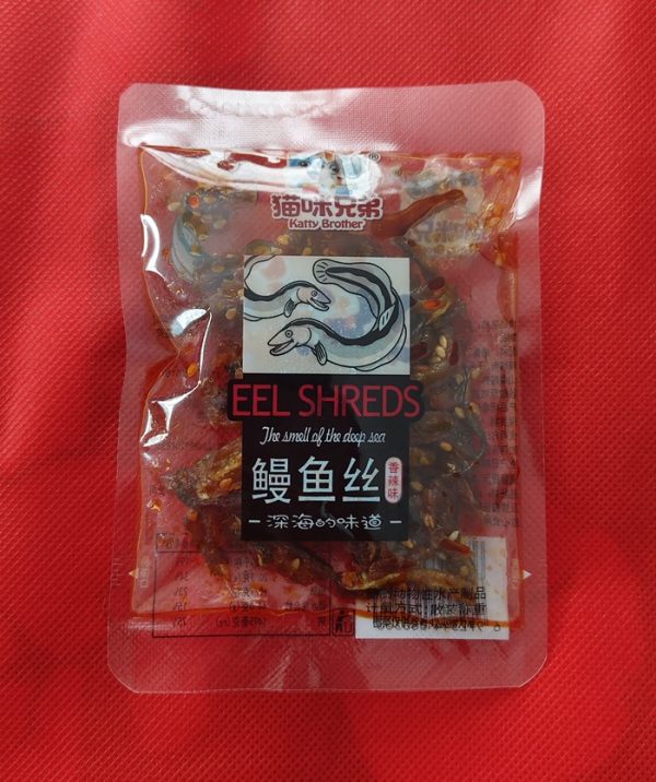 ขนมนำเข้าจากจีน - ของว่าง Eel Shreds (ปลาไหลเส้น) รสเผ็ด/เค็มอ่อนๆ - Image 3